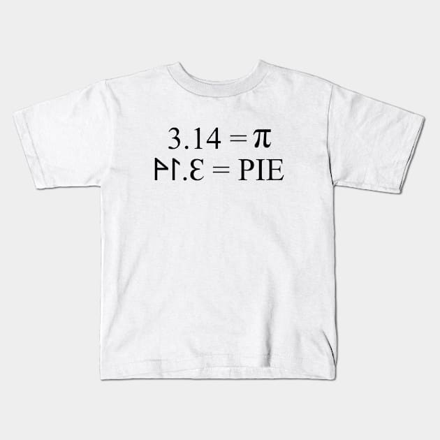 3.14 is Pi 41.3 is PIE Kids T-Shirt by sapphire seaside studio